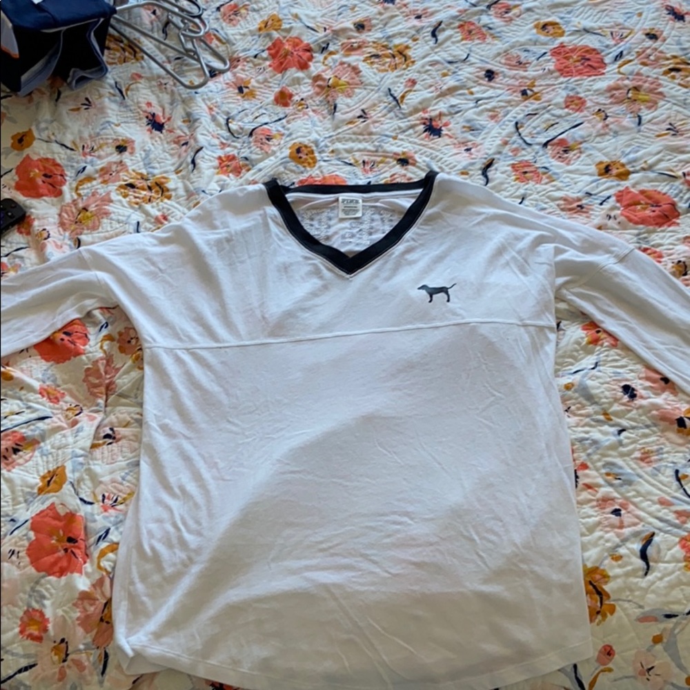 PINK , Gold and white long sleeve